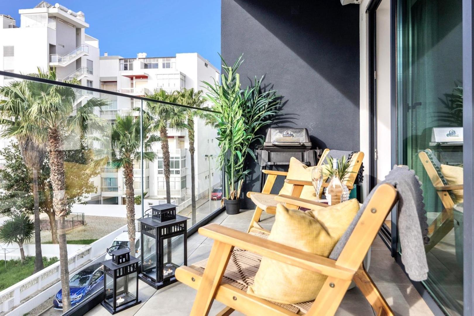 Stylish Modern Beachside Apartment With Pool & Seaview Quarteira Zewnętrze zdjęcie